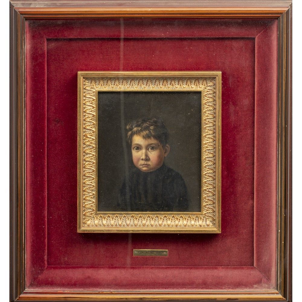 PITTORE DEI PRIMI DEL '900, Olio su tavola 20世纪初的画家

一个孩子的画像

板上油彩

左下方有签名。

19 &hellip;