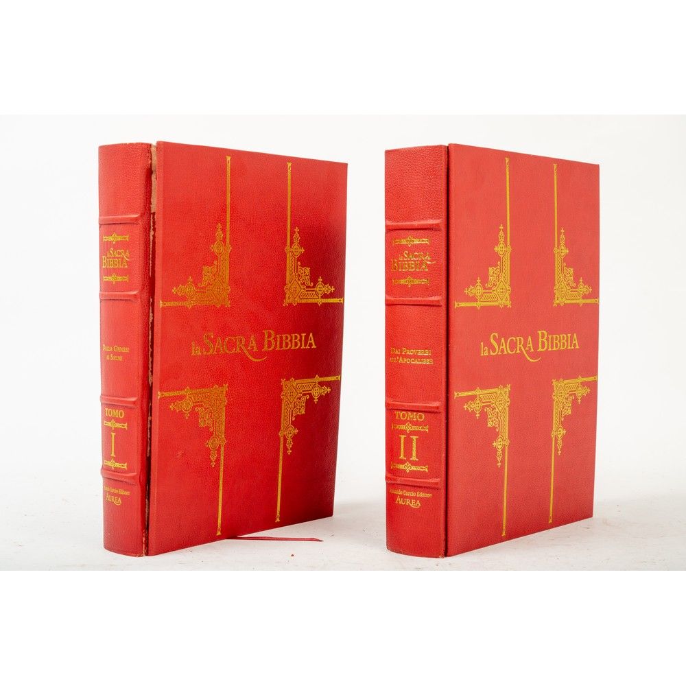 TWO VOLUMES: THE HOLY BIBLE. ANCIENT AND NEW TESTAMENT, …
