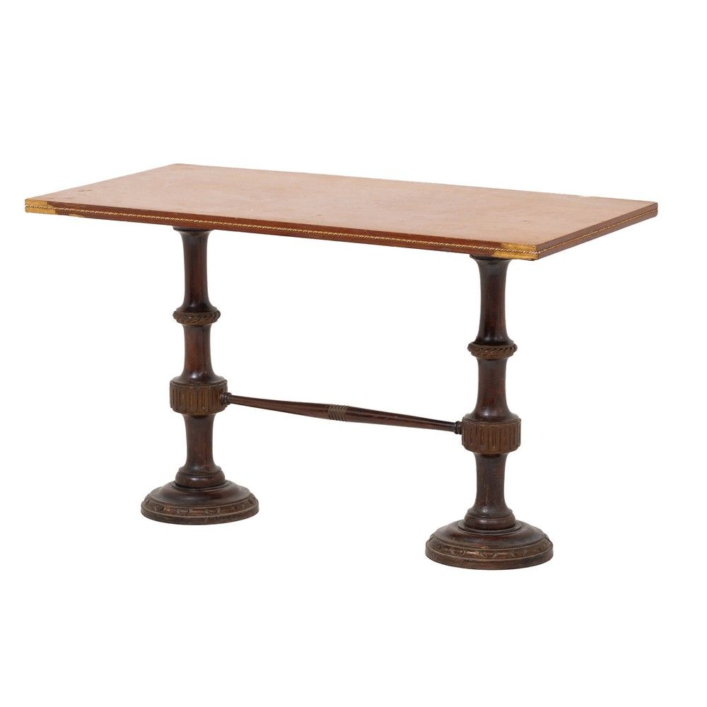 TAVOLINO da salotto TABLE DE SALLE À MANGER en bois d'acajou de forme rectangula&hellip;