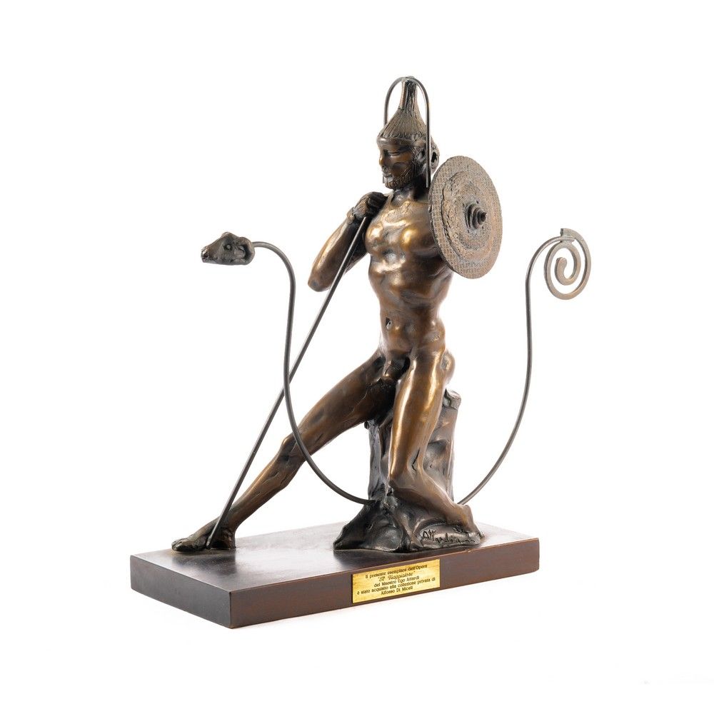 UGO ATTARDI, Il Viaggiatore, Scultura in bronzo UGO ATTARDI (Sori 1923 - Rome 20&hellip;
