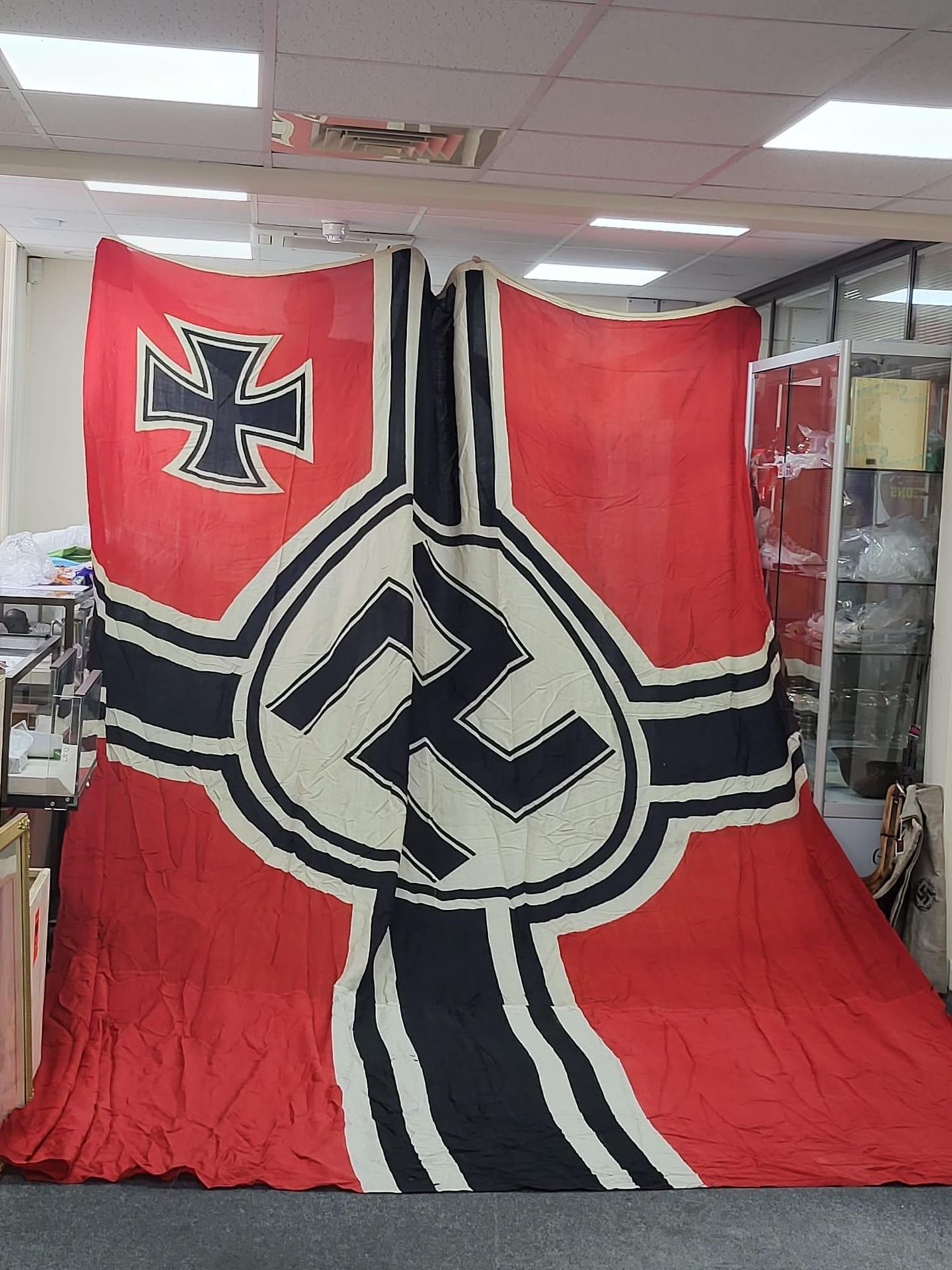 Un drapeau allemand original de la deuxième guerre mondi…