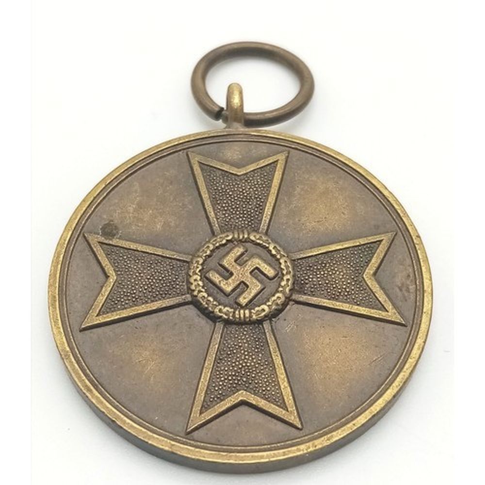 Null 一枚德国第二次世界大战Fur Kriegs - Verdienst 1939战功勋章。授予为德国战争做出贡献的平民。直径3厘米。