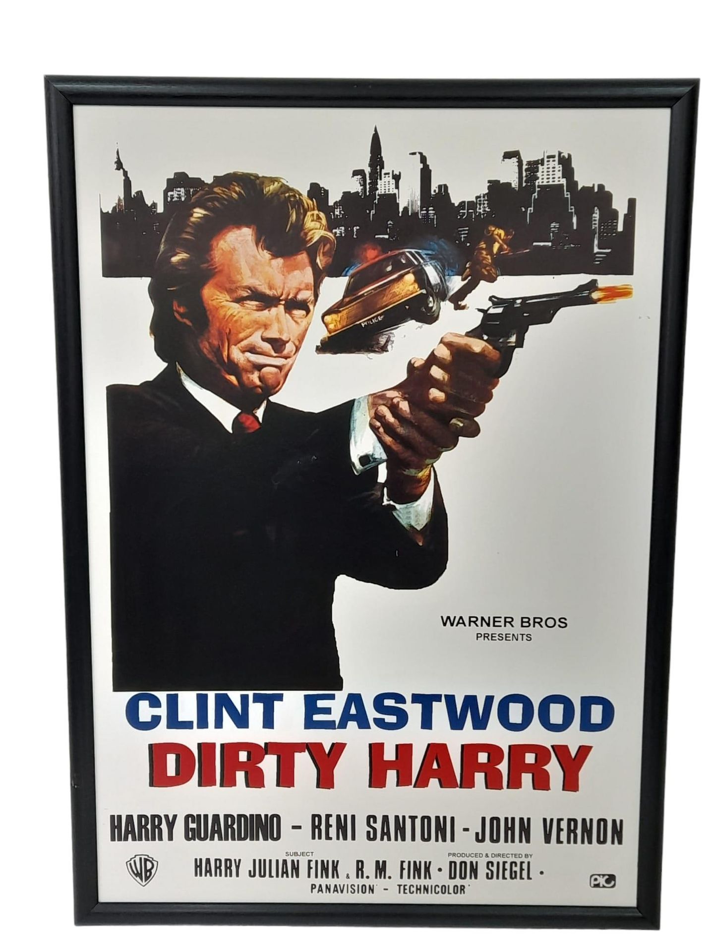 Framed Dirty Harry Movie Poster. San Francisco's maveric…