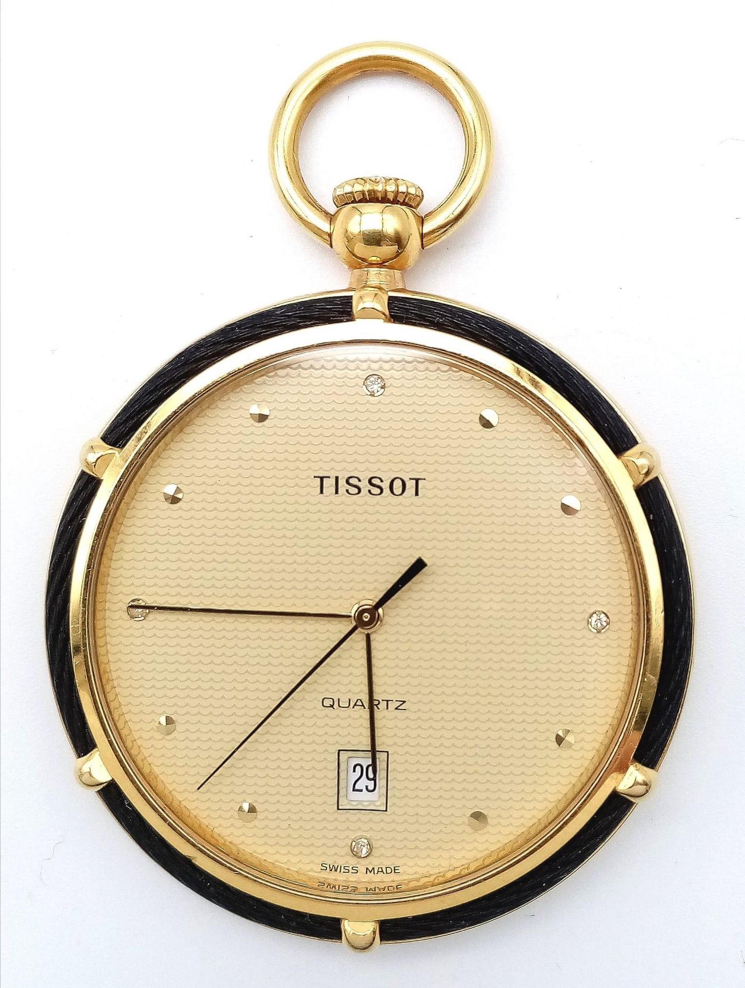 Null Montre de poche/pendentif Tissot en plaqué or. 42mm de diamètre. 
Cadran do&hellip;