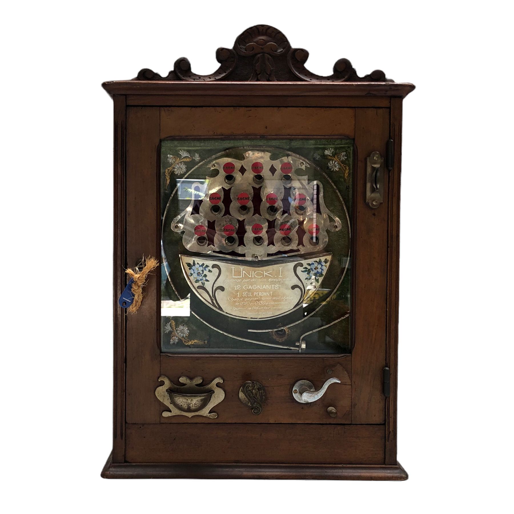 French Electro-Mechanical Arcade Game "Unick. I" ca. 1930 复古的，法国电子机械街机游戏 "Unick.&hellip;