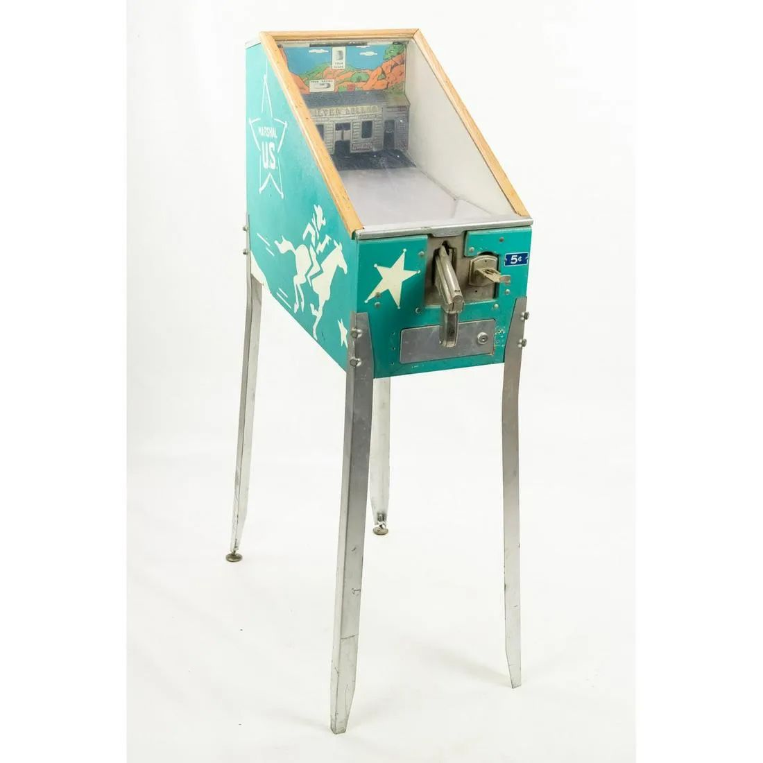 1950s U.S. Marshall Coin-op Shooting Arcade Game Gioco arcade a gettoni U.S. Mar&hellip;
