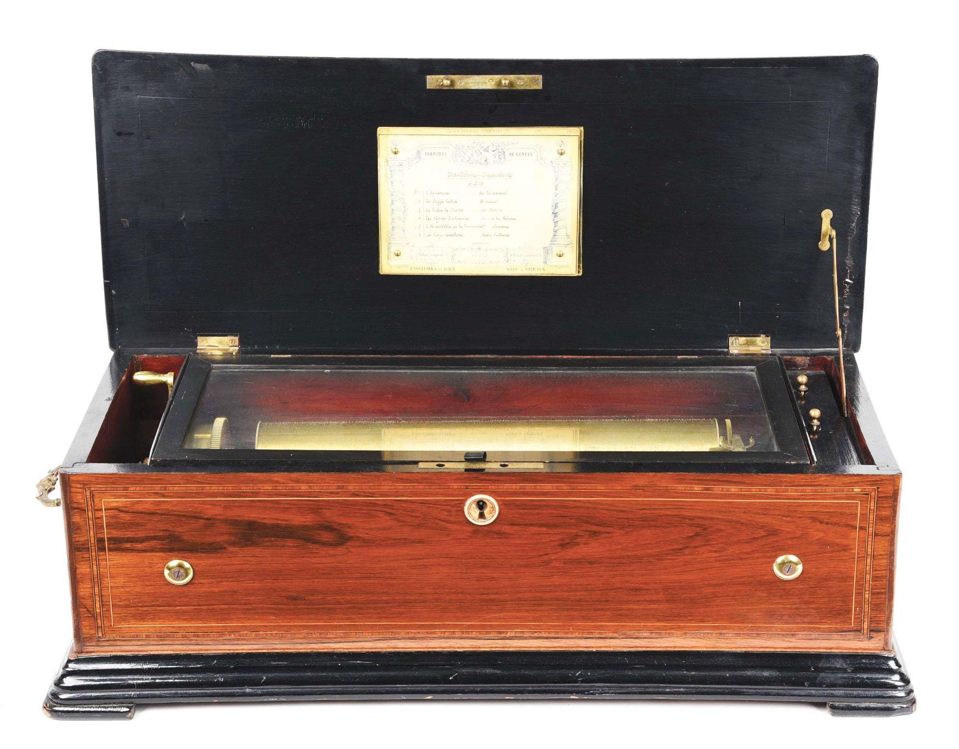 Bremond Mandolin Organocleide Music Box 这是一个特殊的Bremond Mandolin Organocleide音乐盒，&hellip;