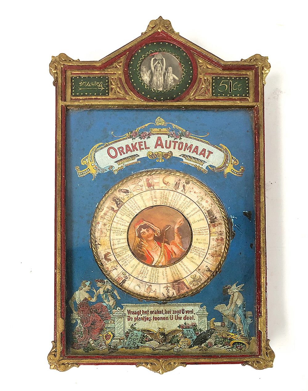 Dutch Oracle Fortune Teller Arcade Machine ca. 1920s Niederländisches Orakel Wah&hellip;