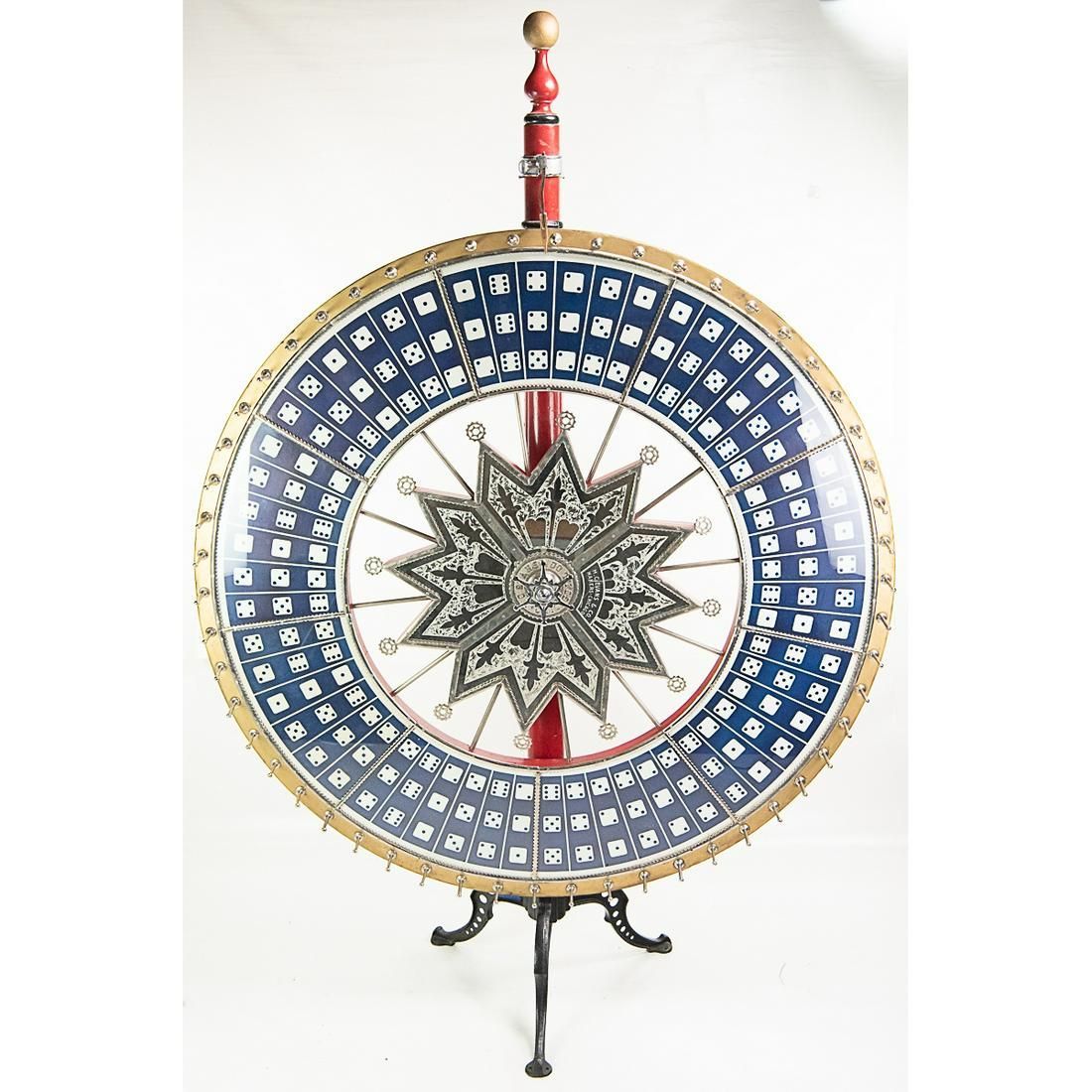 Large H. C. Evans & Co. Dice Gambling Wheel 
Grande roue de jeu de dés, 150 cm, &hellip;