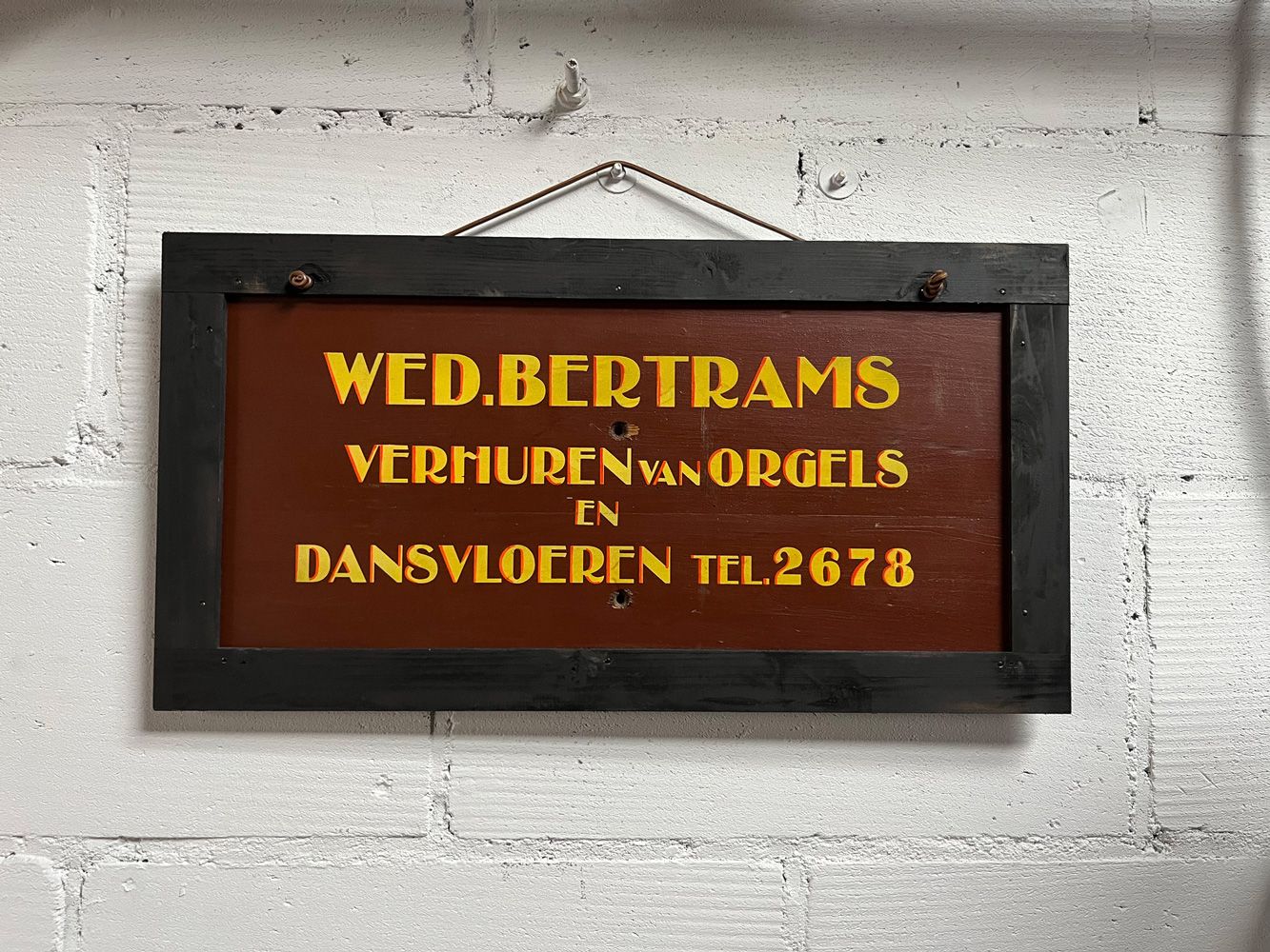 Dutch Advertising Sign Wed. Bertrams Niederländisches Werbeschild Wed. Bertrams.&hellip;