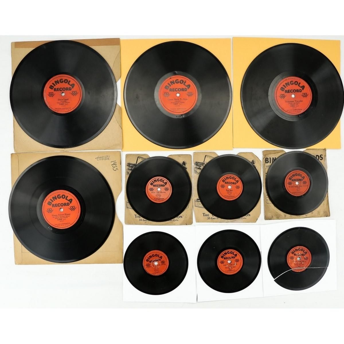 A Lot of 6 Bingola 6" Records & 4 Bingola 10" Records Ein Posten von 6 Bingola 6&hellip;