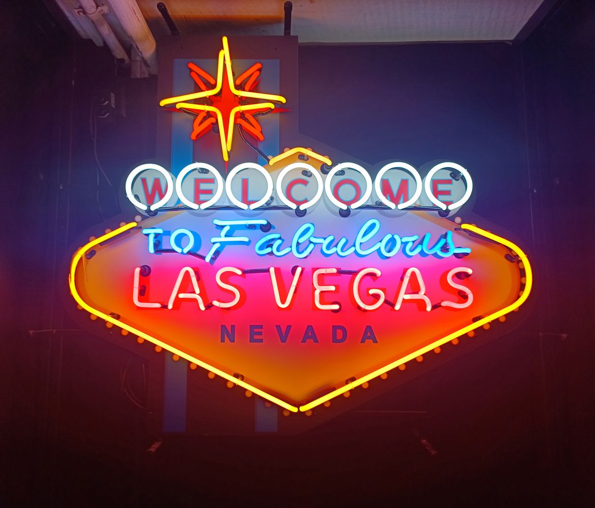 New Large Welcome To Fabulous Las Vegas Neon Sign with Backplate Grande enseigne&hellip;