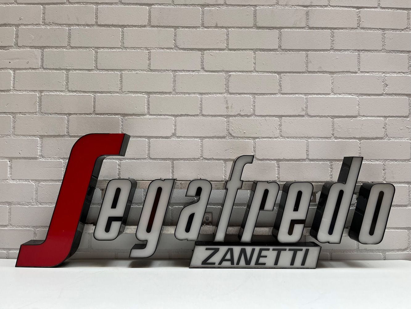 Segafredo Zanetti Front Lit Channel Letters Sign Insegna a lettere incise Segafr&hellip;