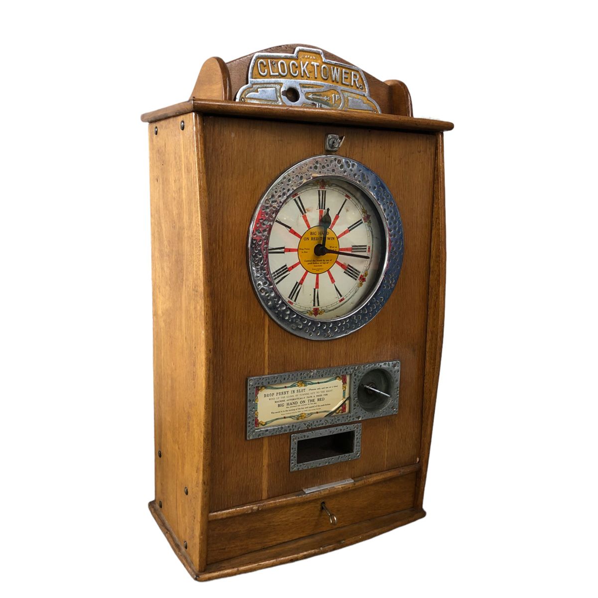 Bryans 12-Win Clock Penny Arcade Game ca. 1947 非常漂亮的Bryans Twelvewin Clock便士街机游戏&hellip;
