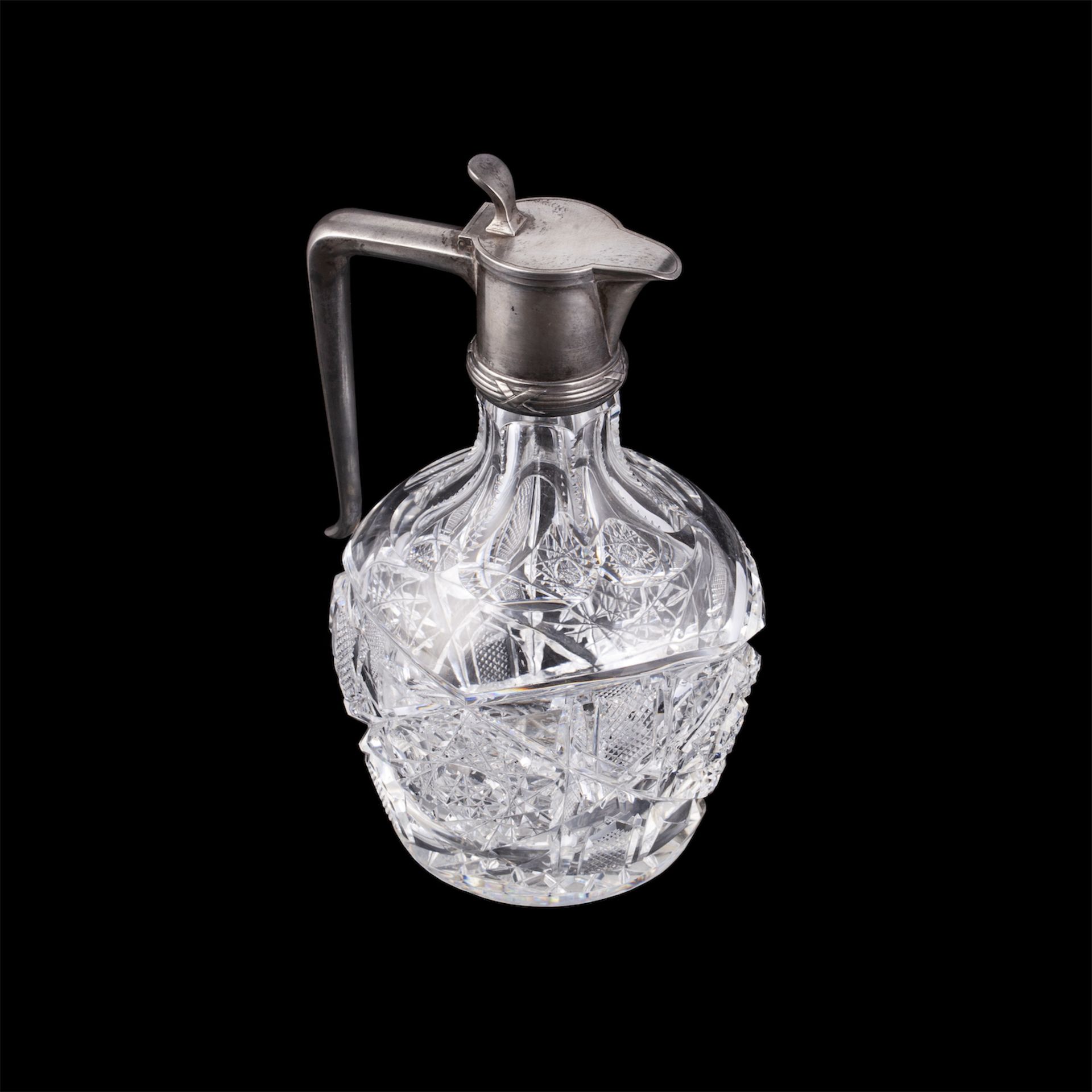 Null A Faberge neoclassical style silver-gilt and cut crystal decanter. Moscow, &hellip;