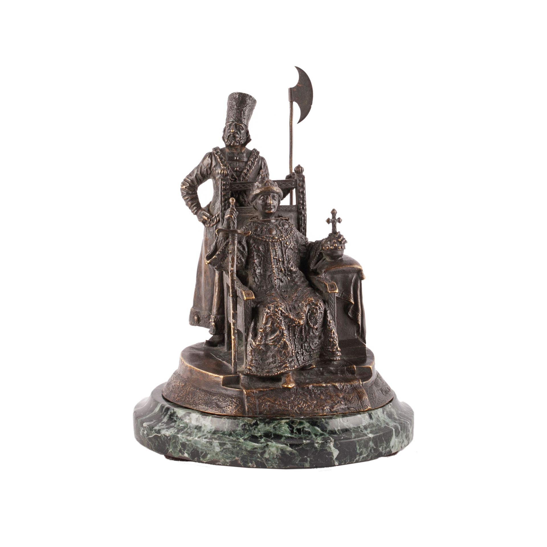 Null A Russian bronze composition "Tsar's Mikhail Fedorovich Romanov coronation"&hellip;