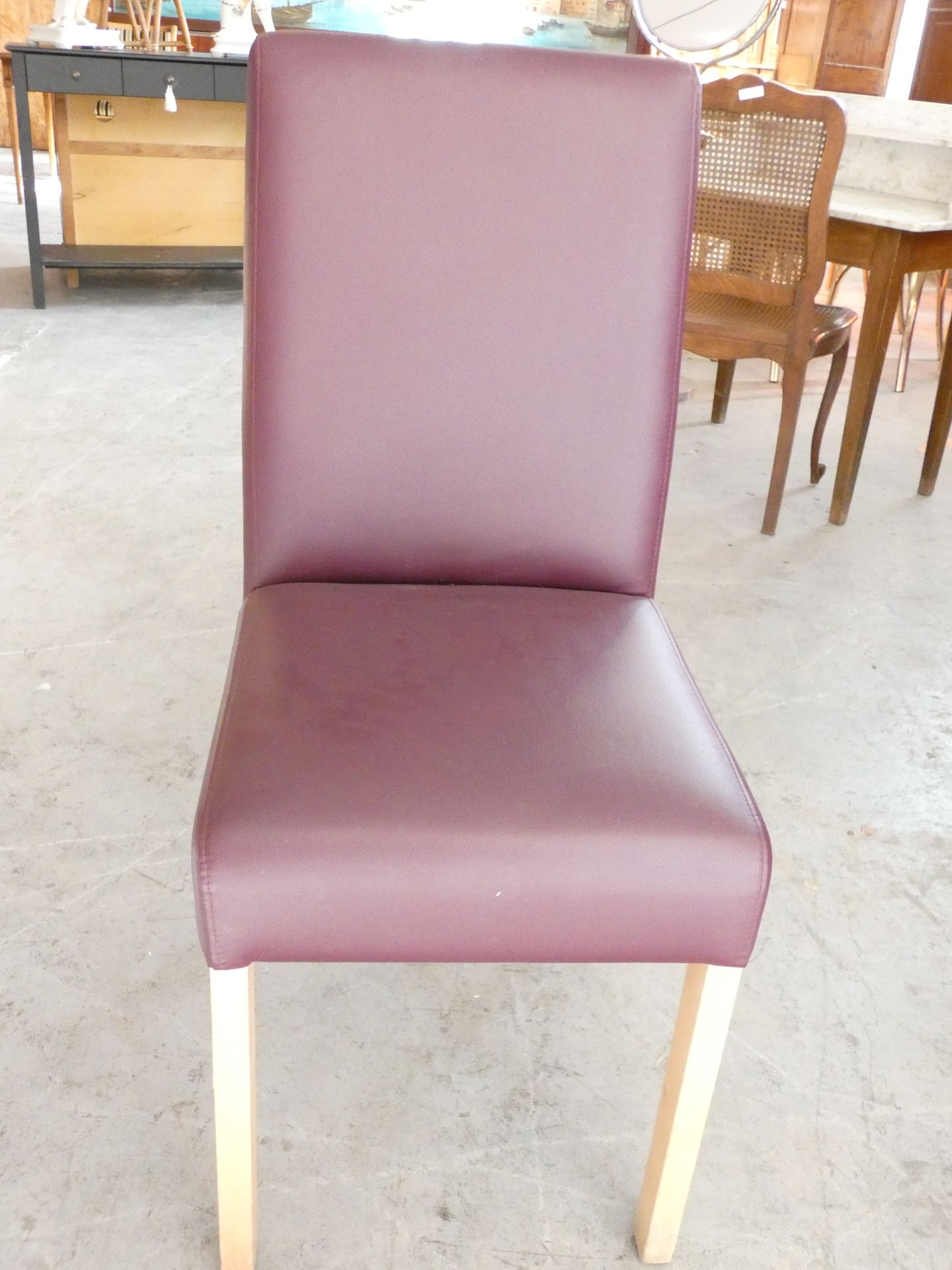 Null 
6把现代紫色椅子 h98cm