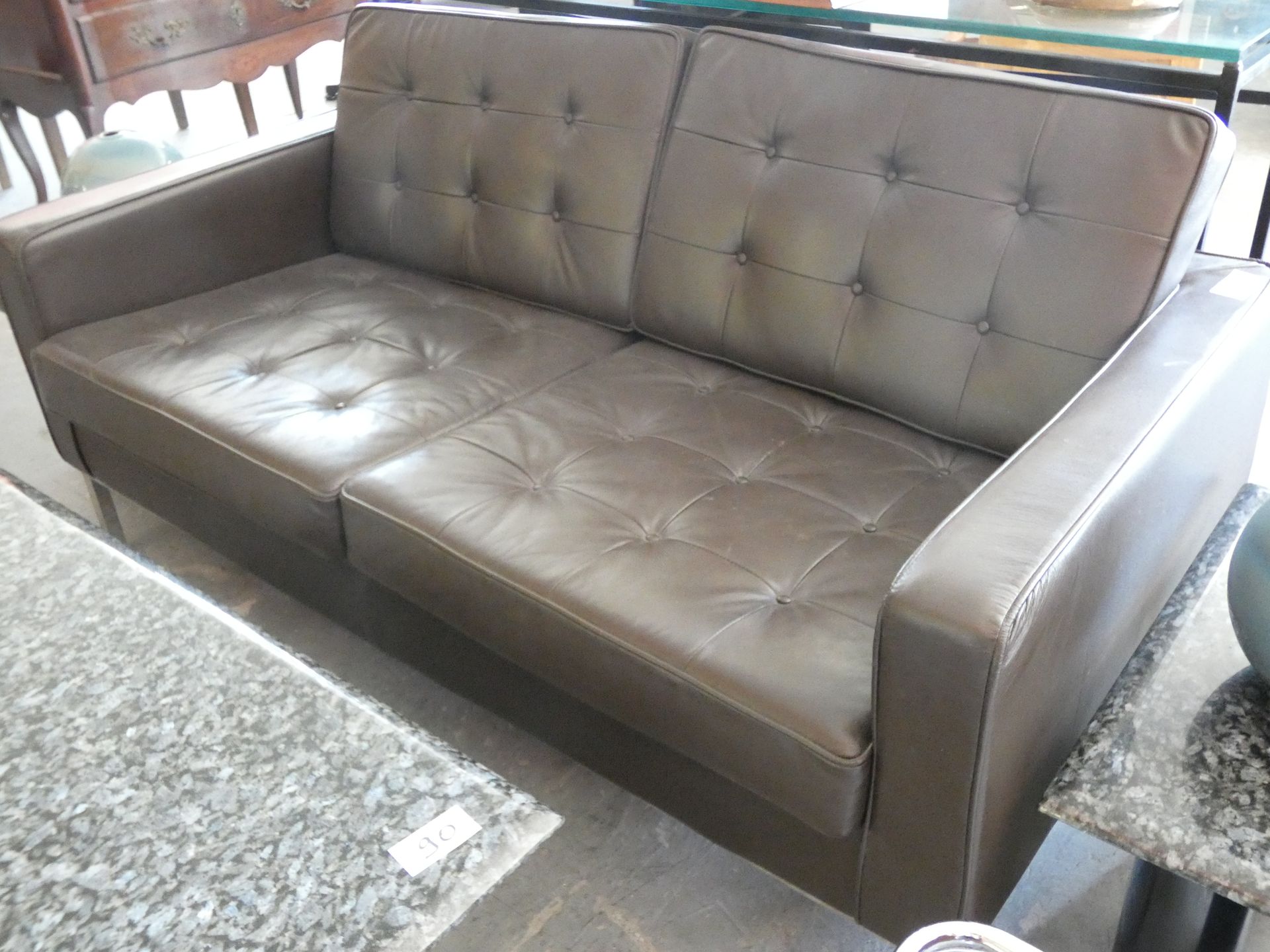 KNOLL 
1 SOFA 2 PLACES LEATHER FLORENCE KNOLL

L160XD82XH82CM