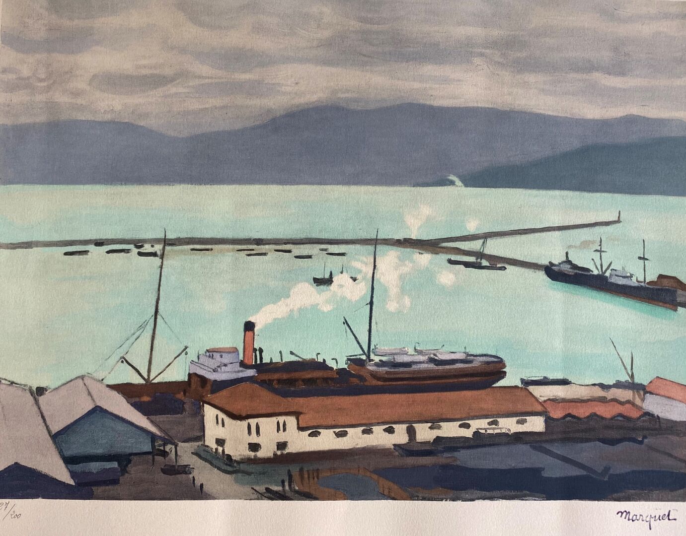 Albert Marquet (1875-1947) 
Port of Bougie, Algeria



Lithography




Signed wi&hellip;