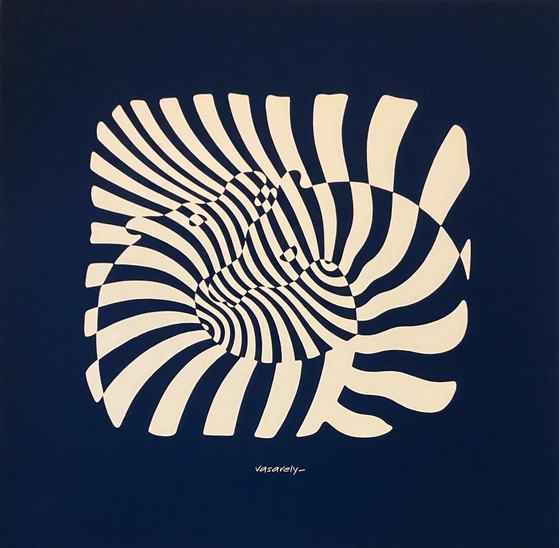 Victor VASARELY (1906-1997) 
Cebras sobre fondo azul, 1975



Serigrafía




Fir&hellip;