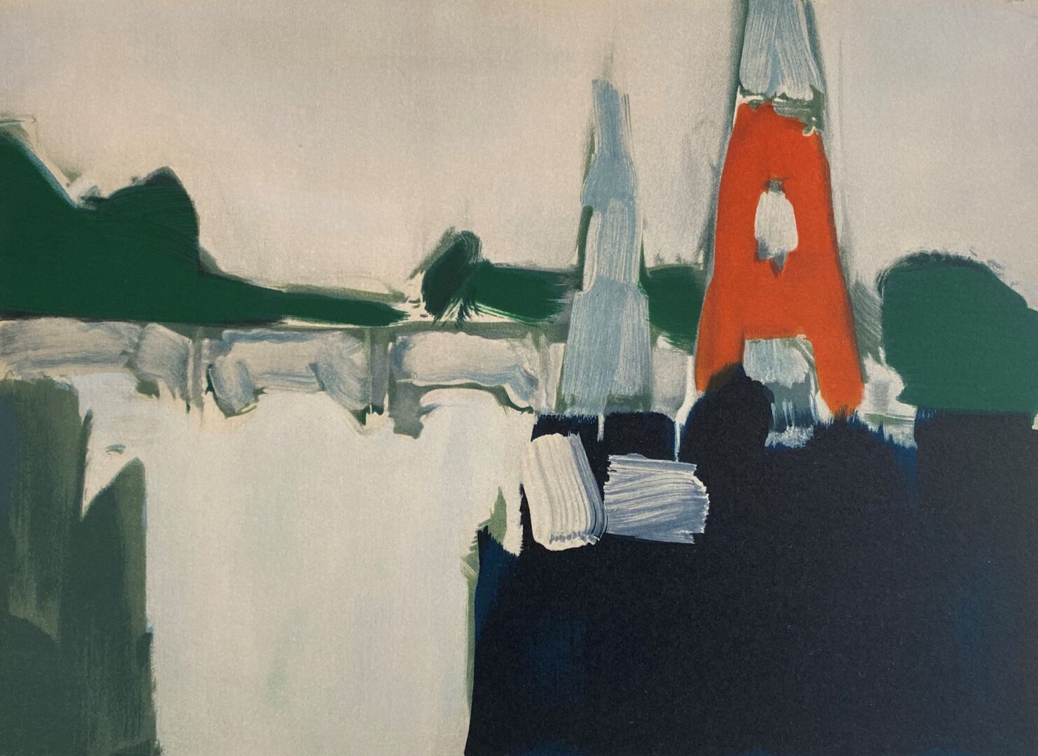 Nicolas DE STAEL (1914-1955) (d'après) 
The Eiffel Tower




Lithography




49,&hellip;