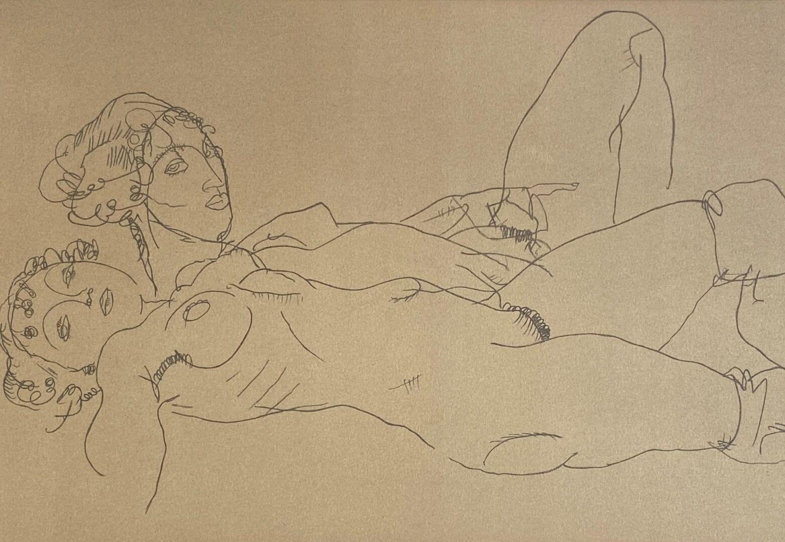 Egon SCHIELE (1890-1918) (d'après) 
睡觉的女人




平版印刷




50 x 64 cm (37 x 54 cm)