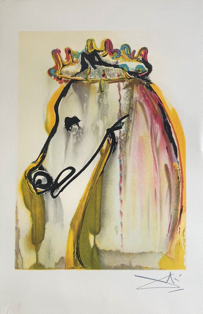 Salvador DALI (1904-1989) (d'après) 
Dalinian horses, Caligula



Color lithogra&hellip;