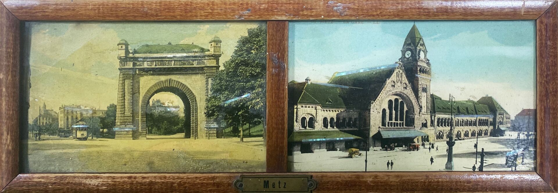 Null METZ - L'Arc de Triomphe / La gare

Deux fixés sous verre

8 x 13,5 cm chac&hellip;