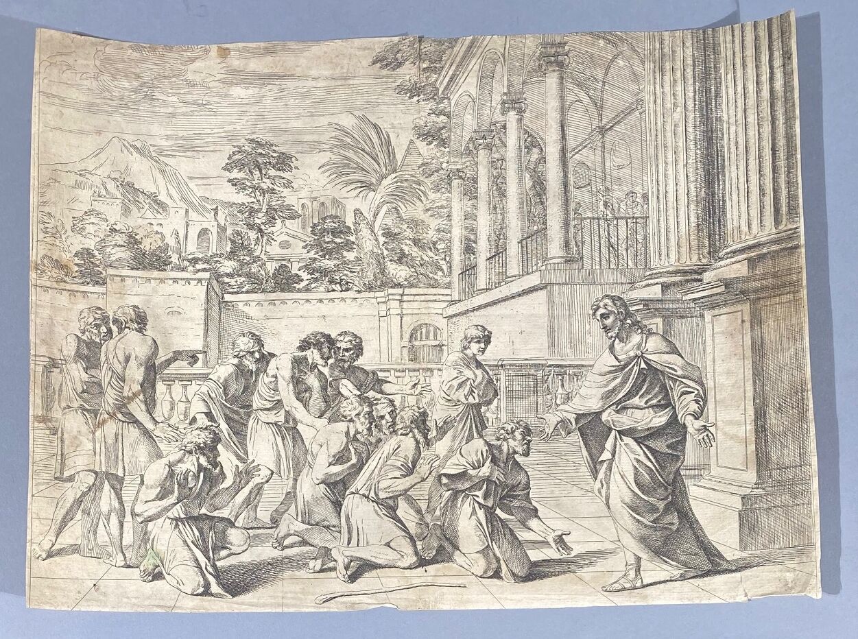 Null Ecole française du XVIIème (?)
Jésus guérissant un aveugle
Burin sur papier&hellip;