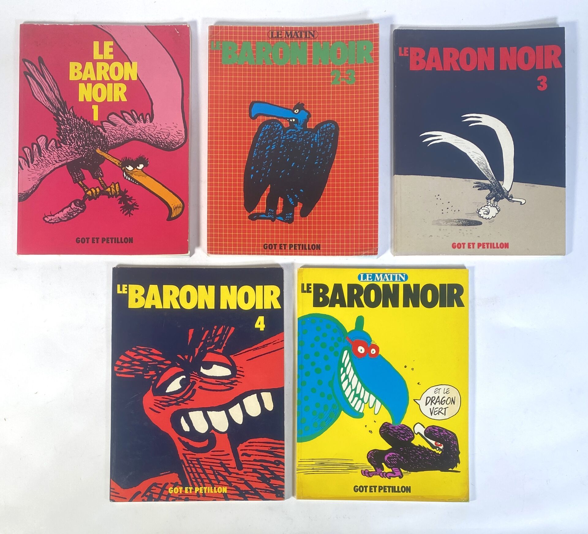 Null GOT ET PETILLON - LE BARON NOIR
Lot de 5 albums Le Baron Noir
Bon état géné&hellip;