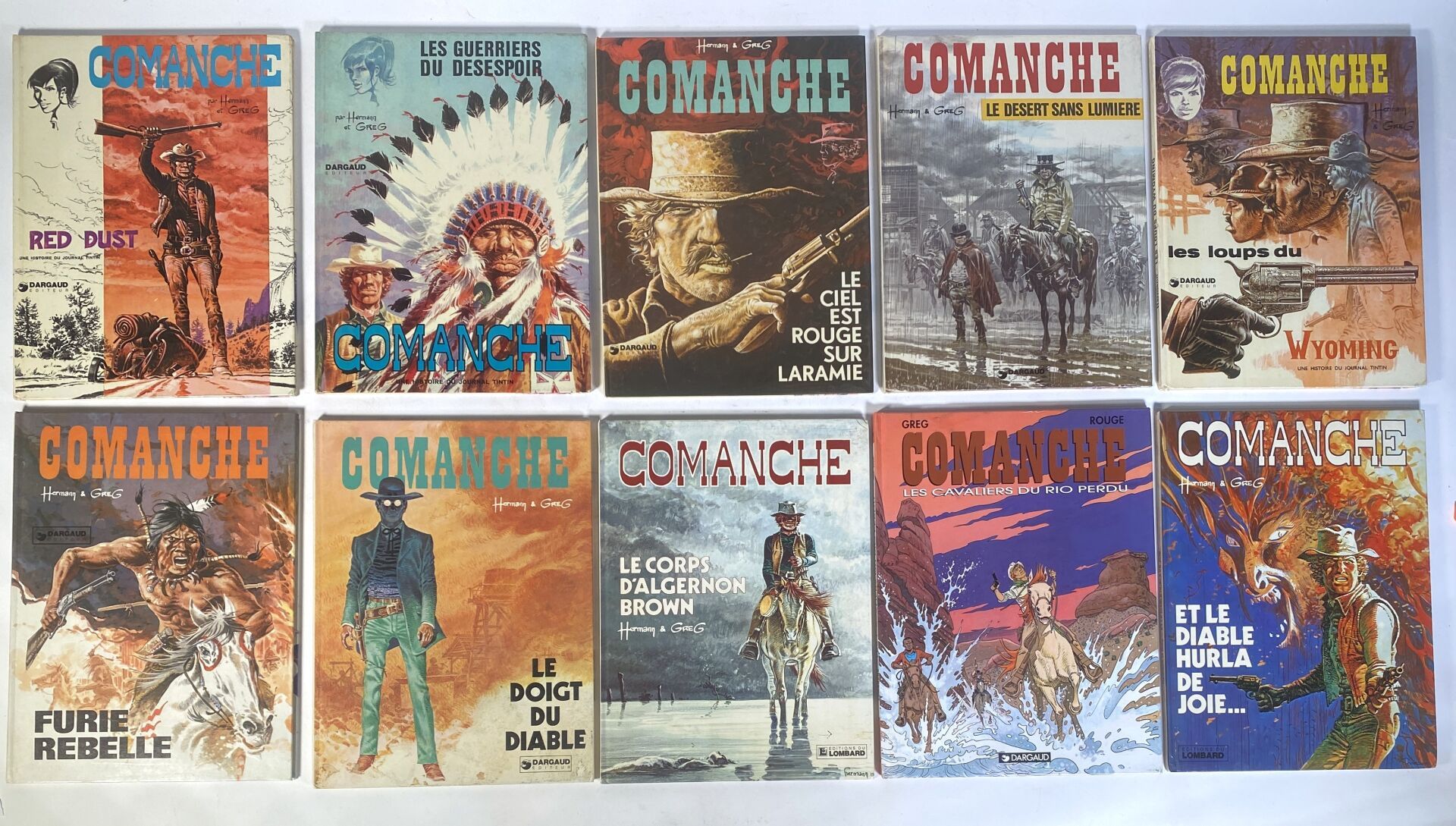 Null HERMANN & GREG - COMANCHE
Ensemble de 10 albums de Comanche 
 
ATTENTION : &hellip;