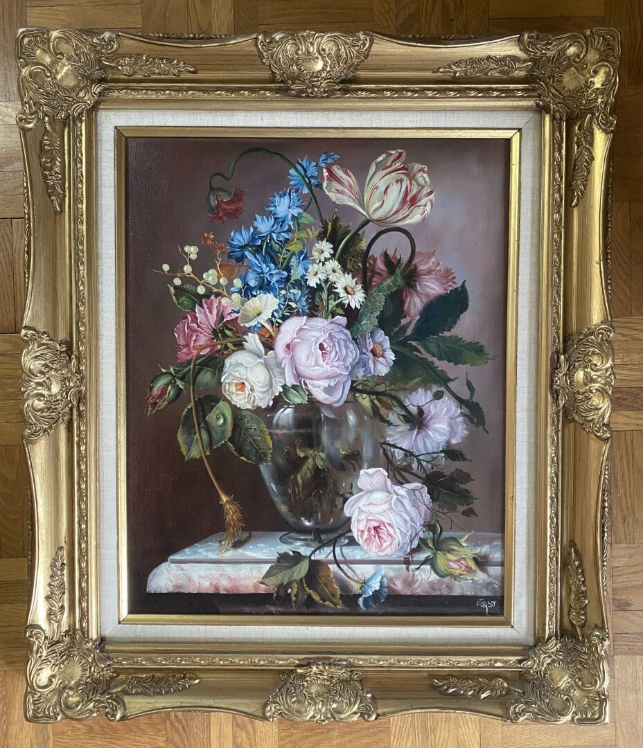 Null Joseph FÜRST (1947)
Vase de fleurs
Huile sur toile, signée en bas à droite
&hellip;