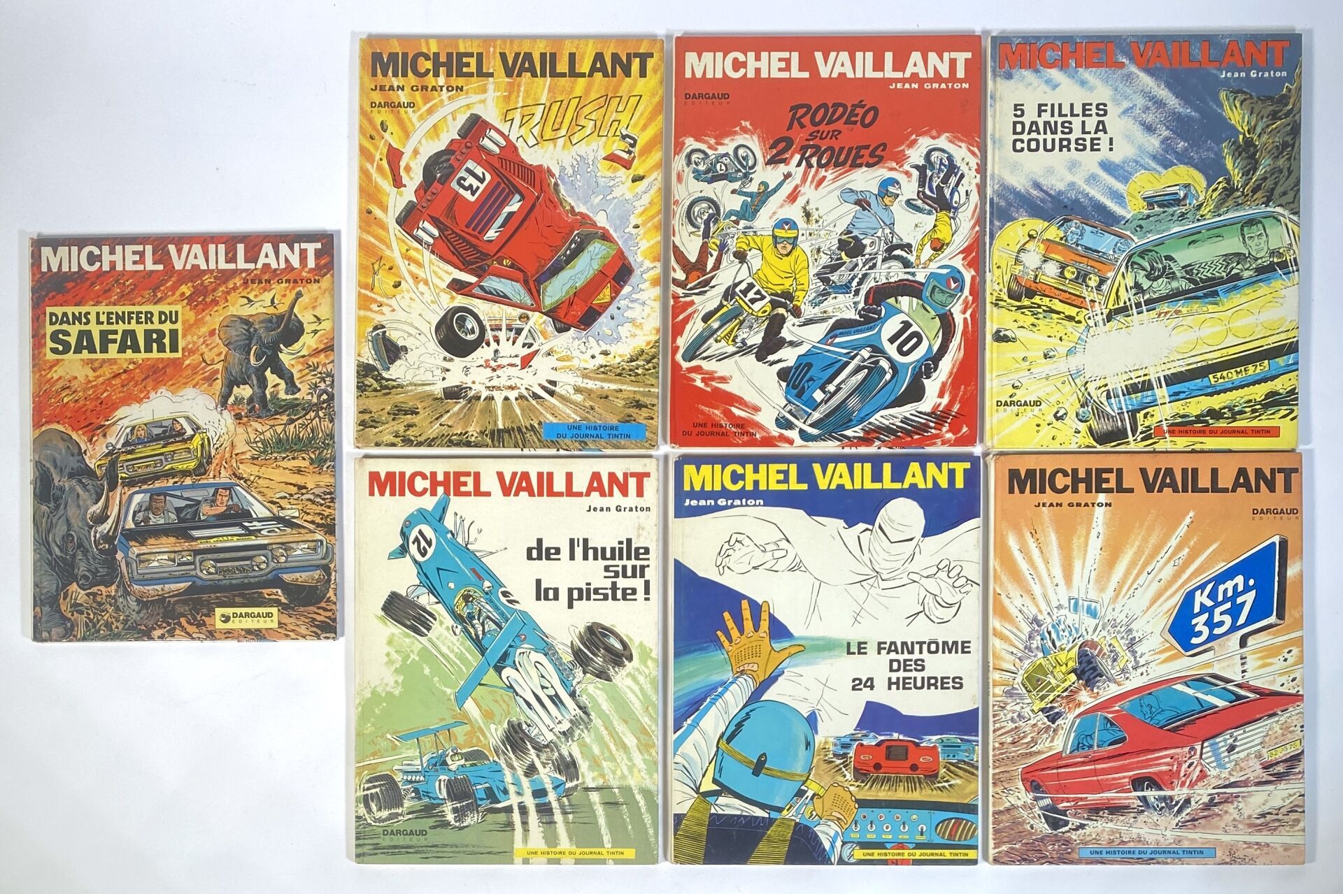 Null GRATON - MICHEL VAILLANT
Lot de 7 albums de Michel Vaillant : 
- Dans l'Enf&hellip;