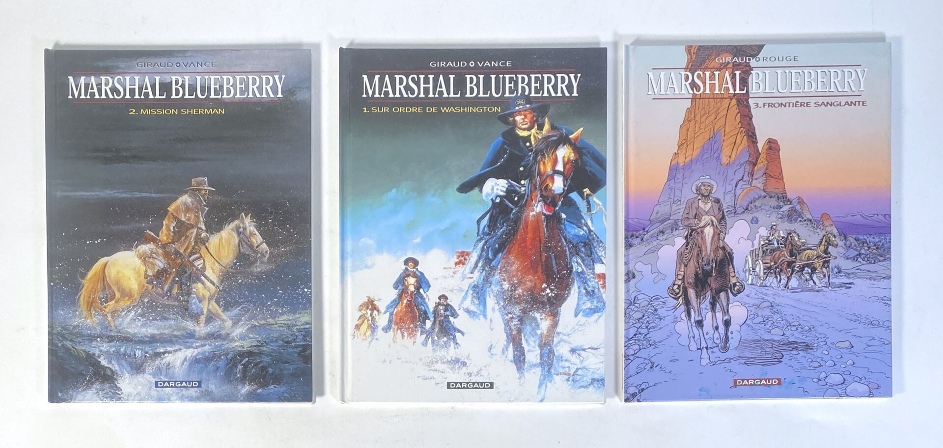 Null GIRAUD & VANCE - MARSHAL BLUEBERRY
Lot de 3 albums de Marshal Blueberry aux&hellip;