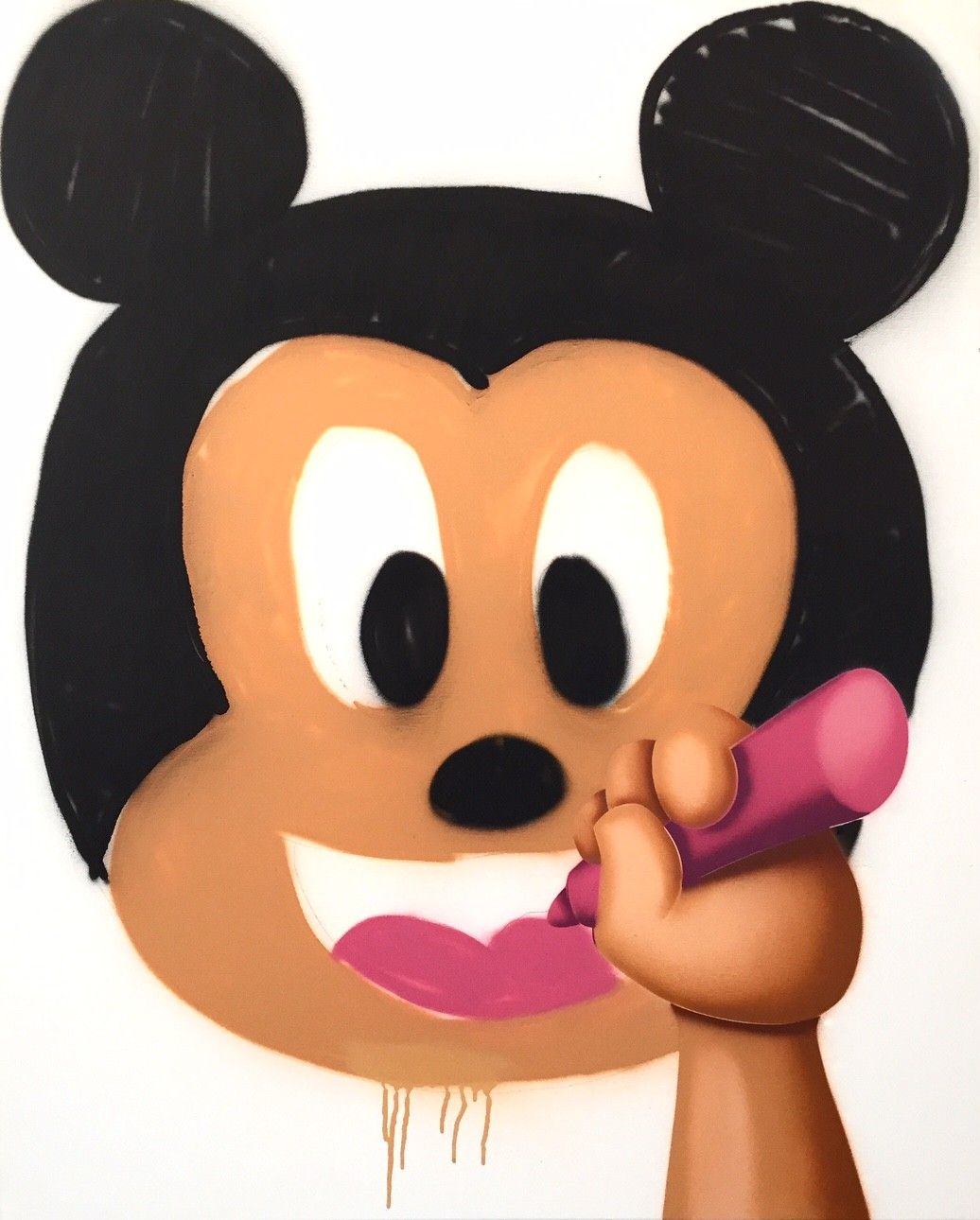 GUM Gum

 Mickey, 2015

 

 Aérosol sur toile

 Signée à la main

 Pièce unique
&hellip;