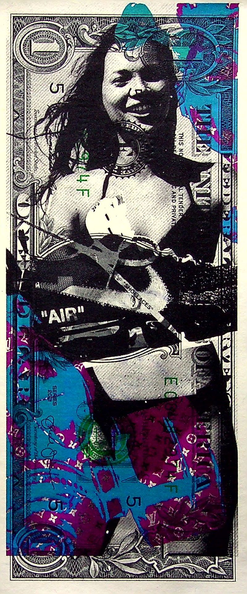 Death NYC 纽约市的死亡

Vapormax OFF WHITE与Kate Moss合作，2020年

1美元钞票上的纽约市死神的原版绢书

在法案的背&hellip;