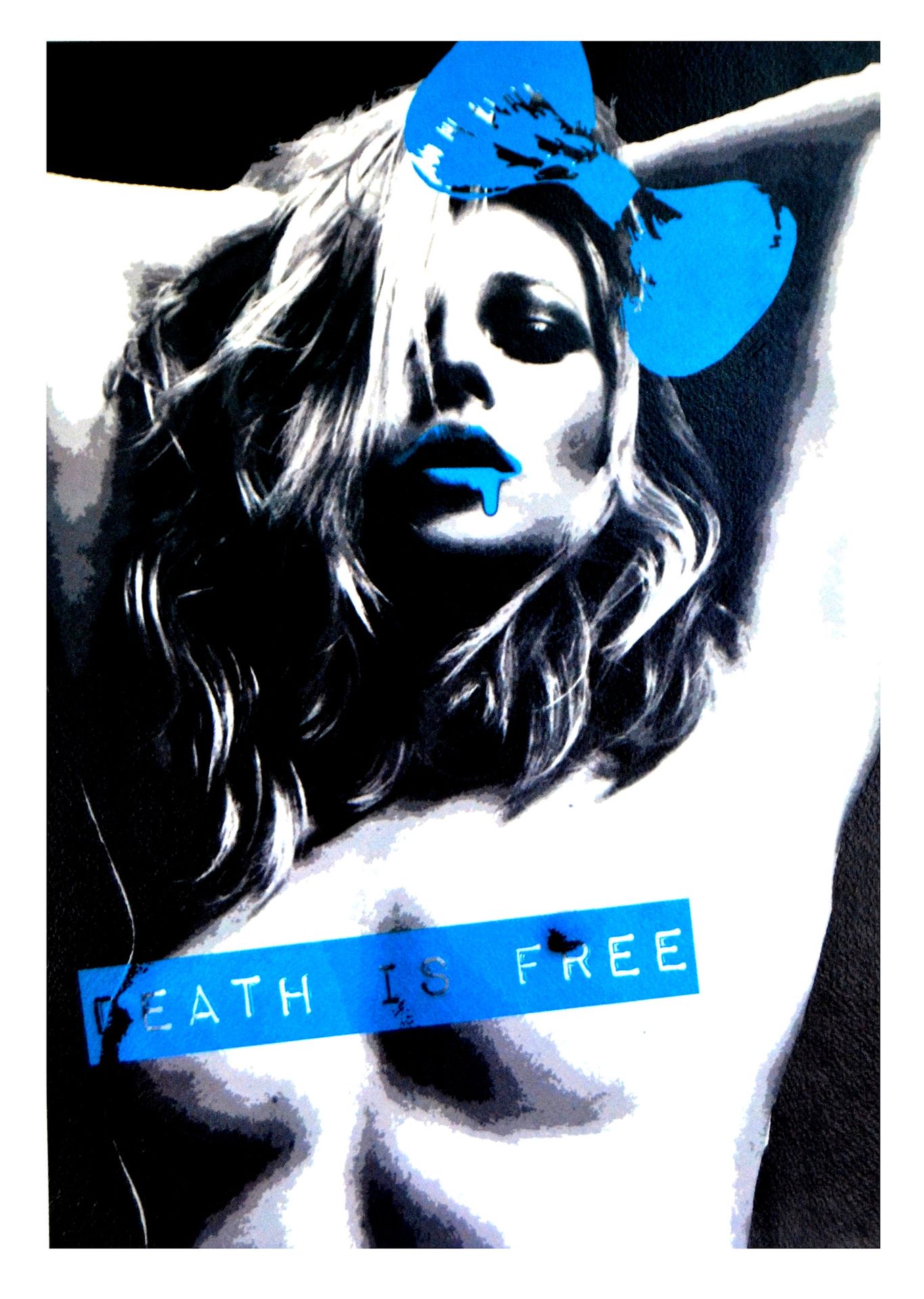 Death NYC Tod NYC

Kate Pose P Blau, 2014

Siebdruck.

Limitierte Auflage von 10&hellip;