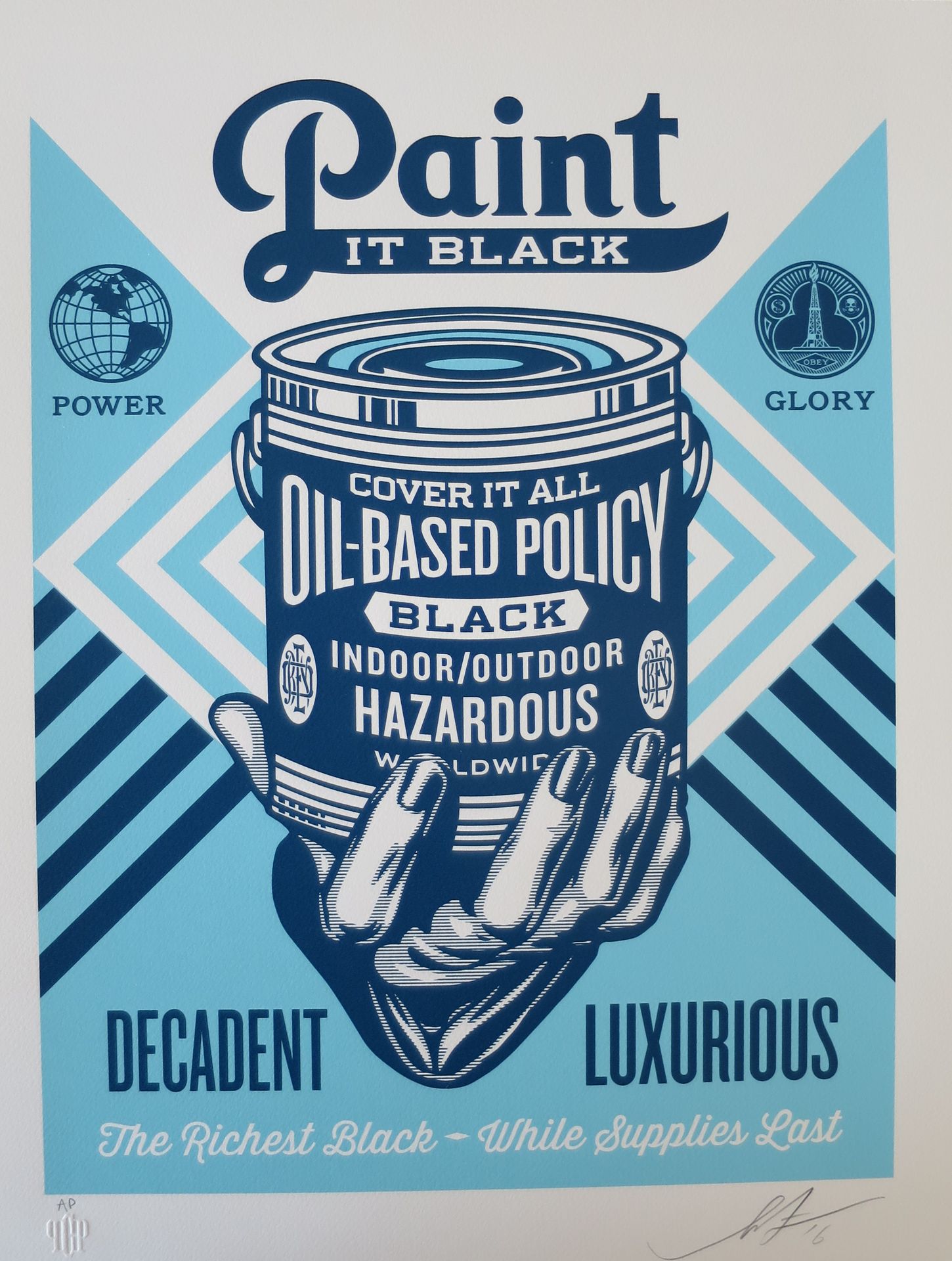 Shepard FAIREY Shepard Fairey (Obey)

Paint It Black série 1, 2016

Sérigraphie &hellip;