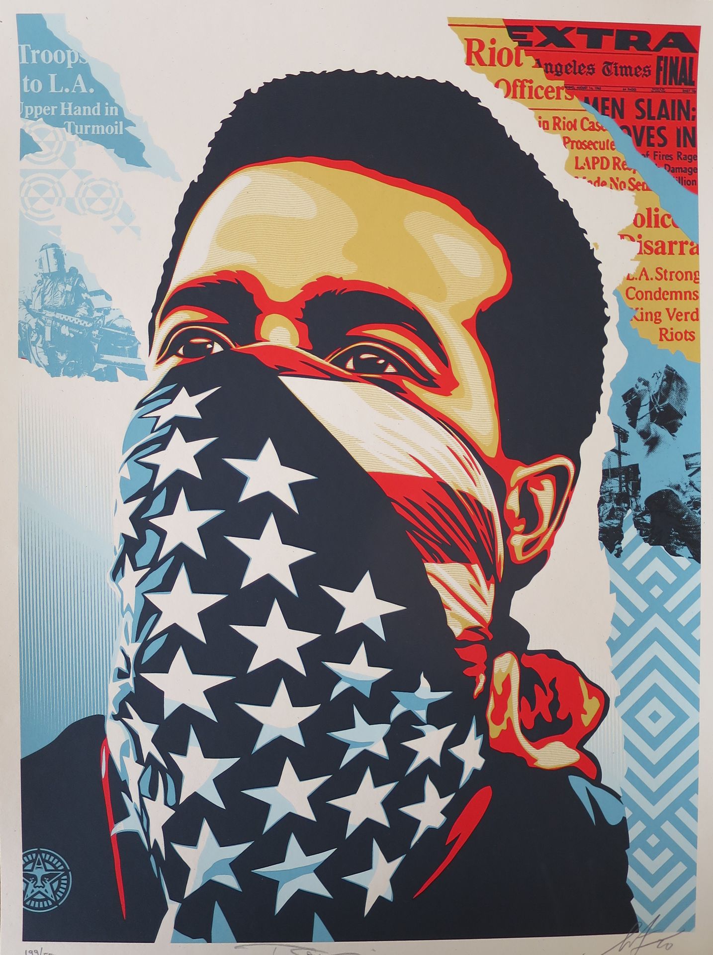 Shepard FAIREY Shepard Fairey (Obey)

American Rage, 2020

Silkscreen on Speckle&hellip;