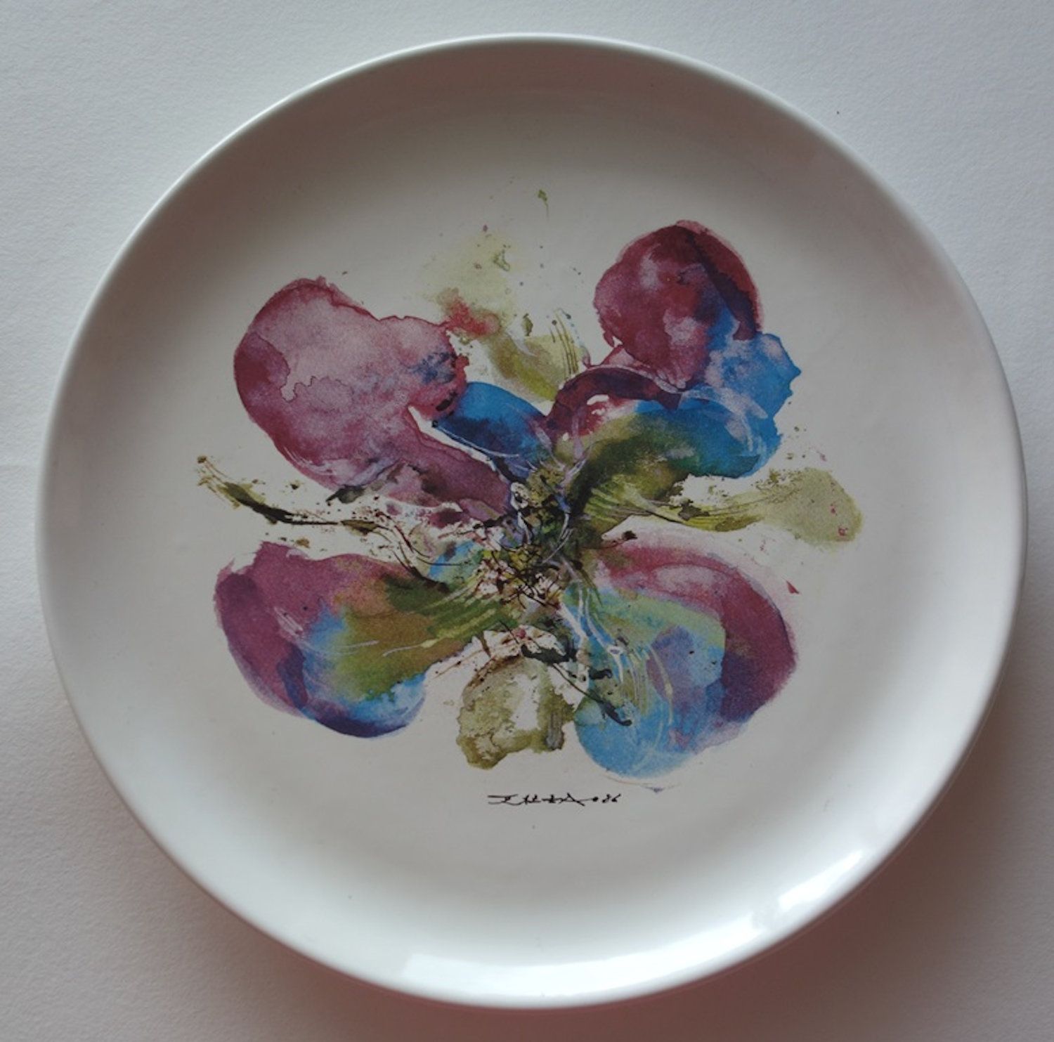 ZAO WOU-KI ZAO Wou-Ki

Orchid

Serigraphy on Limoges porcelain

Signed lower cen&hellip;