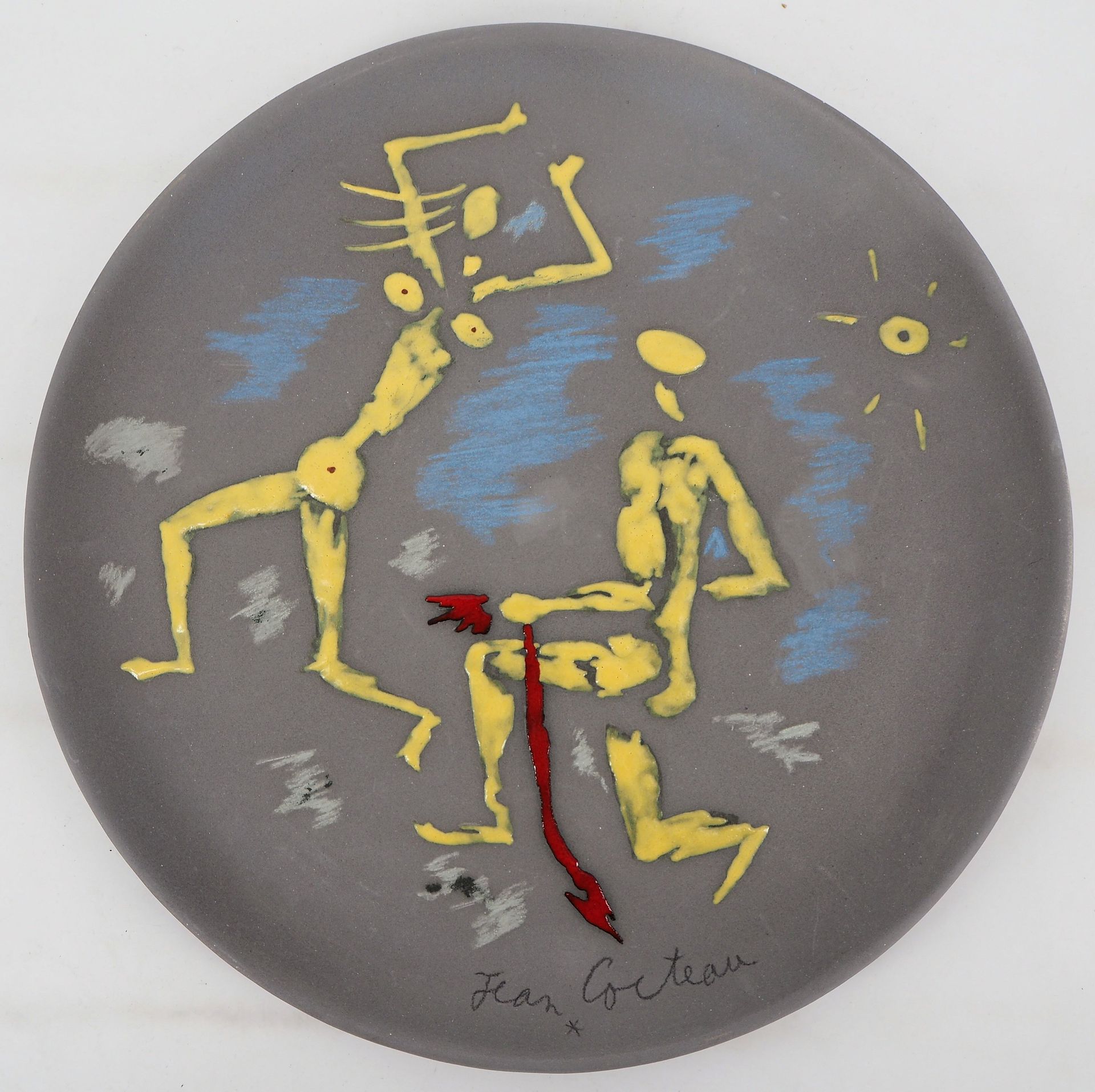 JEAN COCTEAU 让-科克托（Jean COCTEAU） (1889-1963)

阿塔兰特和希波美》（1958年

 大陶瓷碗

 

 直径32.5&hellip;