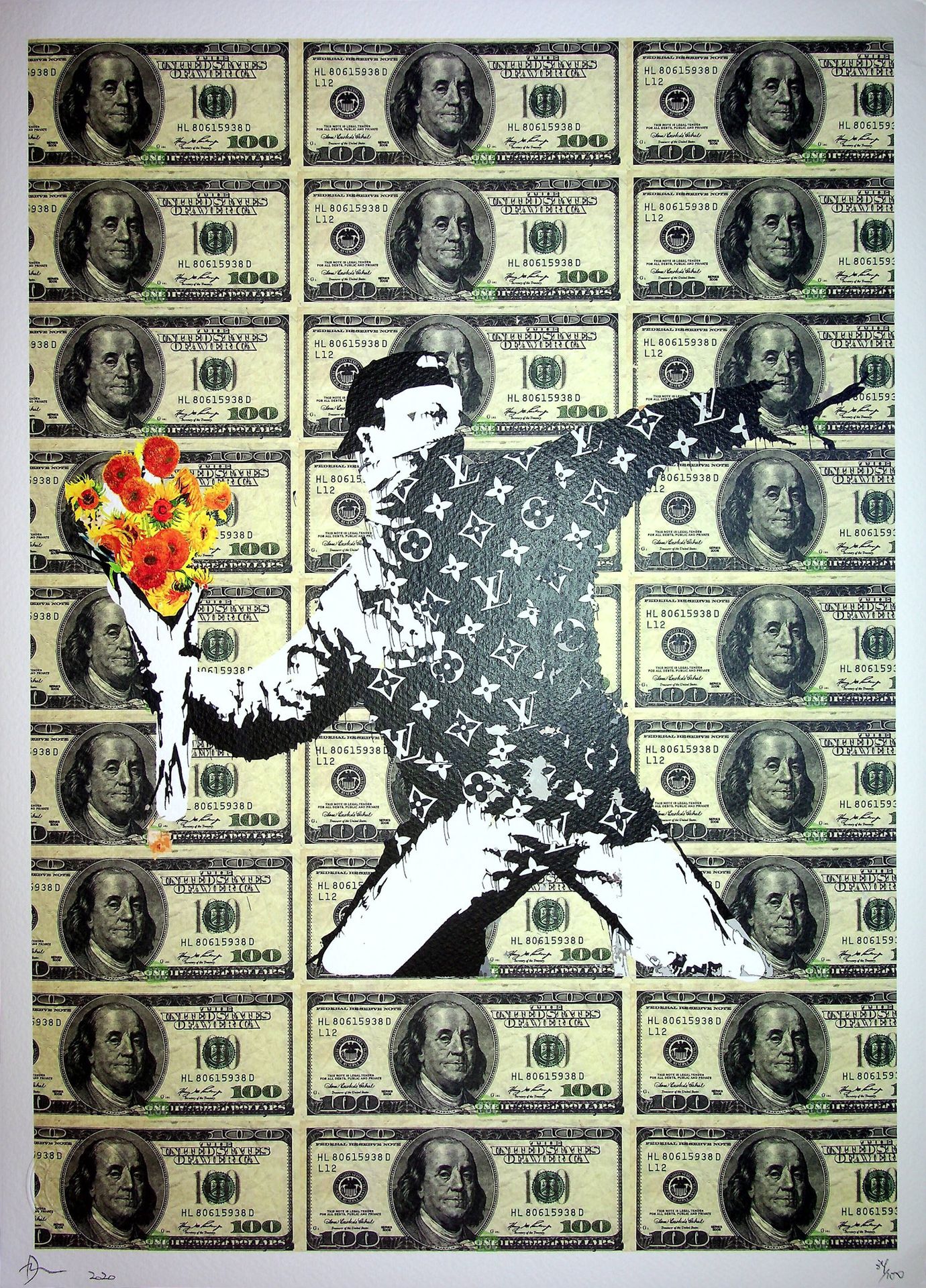 Death NYC Death NYC

Bansky: The Van Gogh's flowers thrower, 2020

Sérigraphie o&hellip;