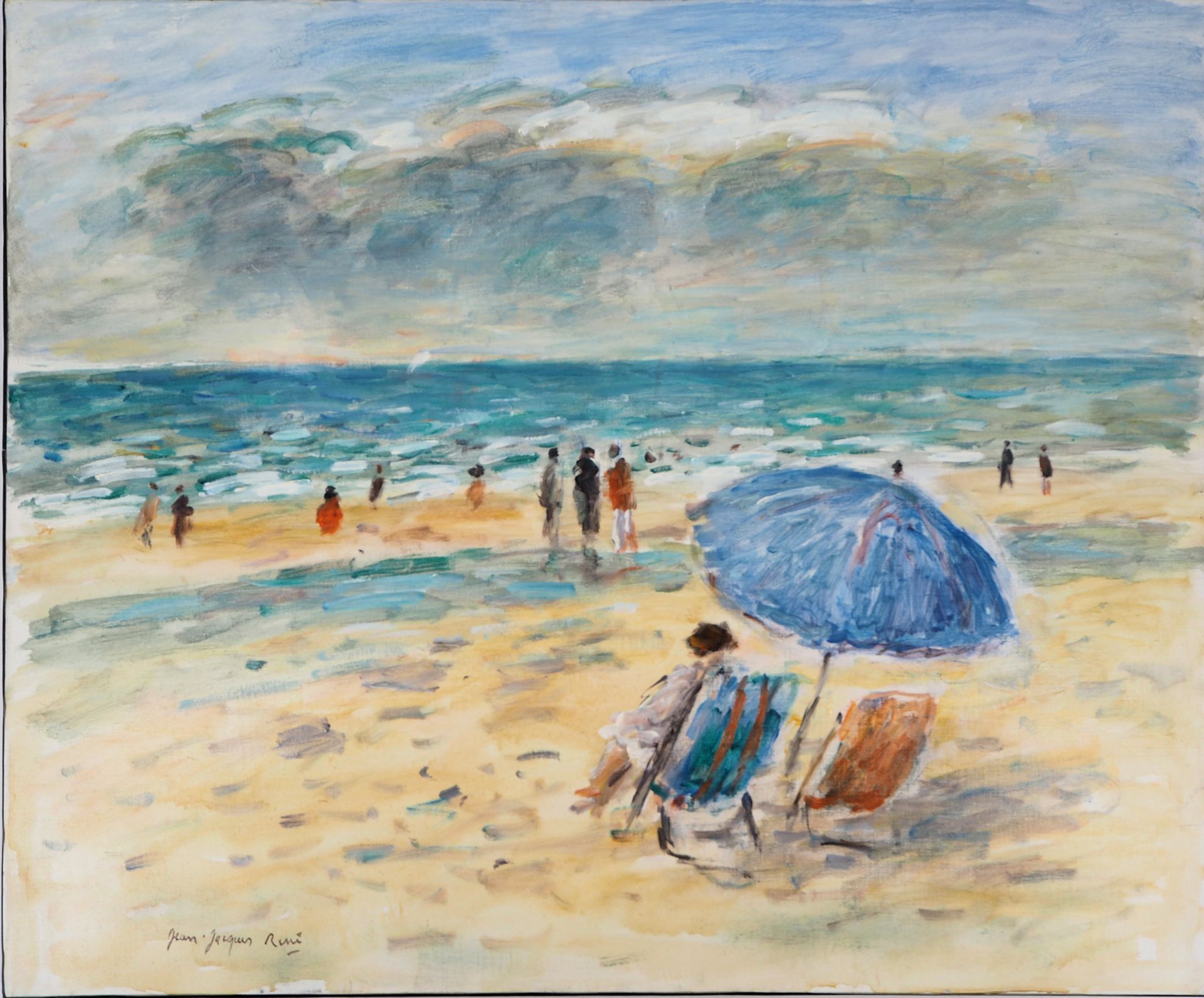 Jean-Jacques RENE 让-雅克-雷内 (1943)

布隆维尔的夏天

布面油画

左下方有签名

格式15F或65 x 54厘米

背面有标题
&hellip;