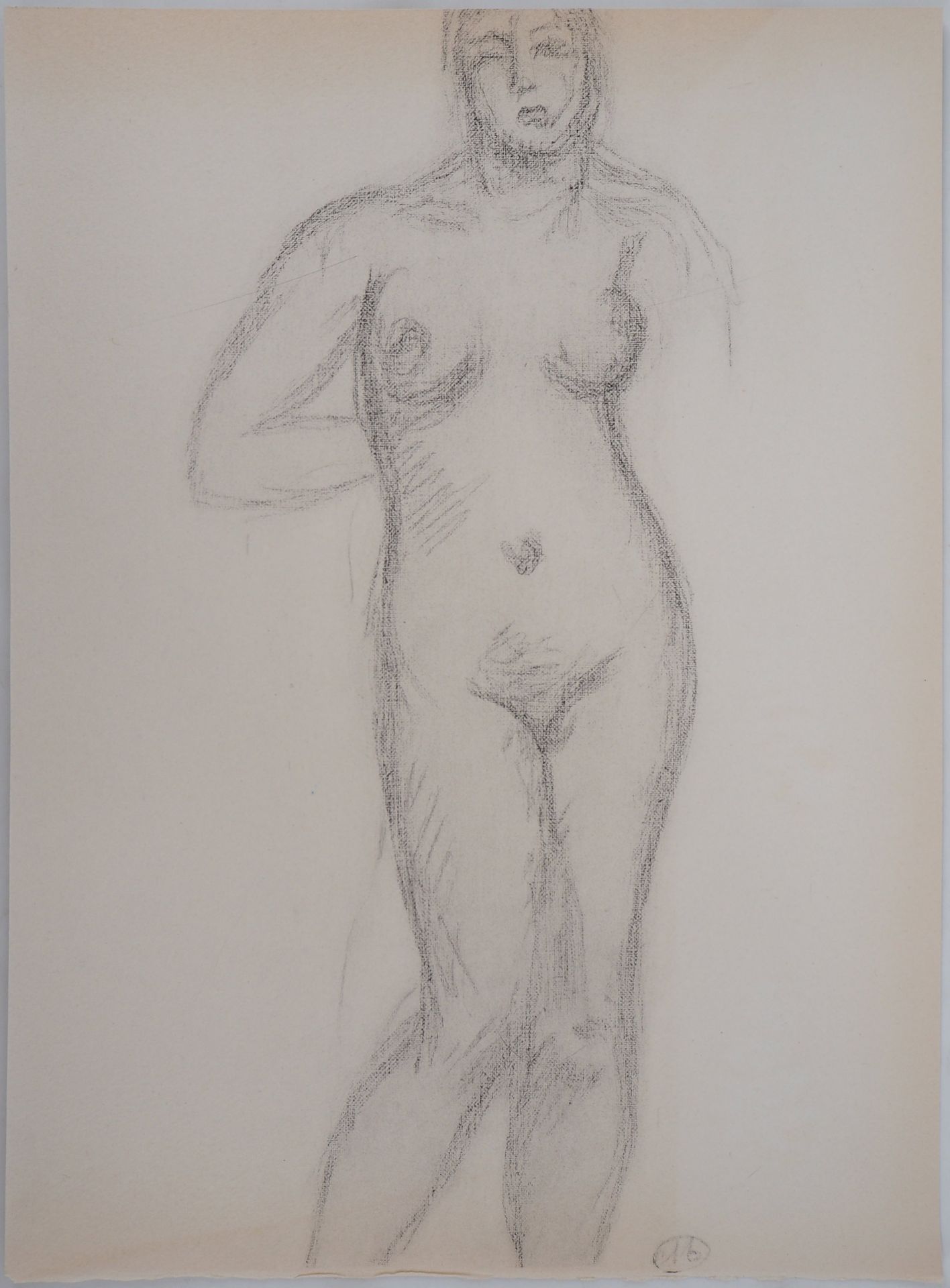 Aristide MAILLOL 阿里斯蒂德-马约尔（后）

女性裸体，1944年

绘画后的石版画

板块中的签名

牛皮纸上 28 x 20 厘米

状况非&hellip;