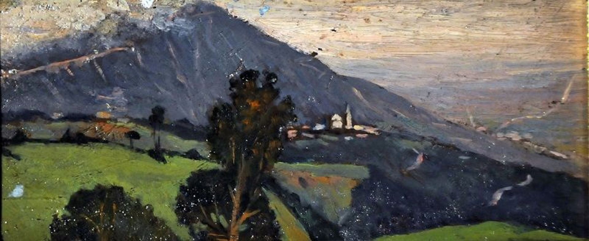 Giovanni Malesci Giovanni Malesci Landschaft, Öl auf Platte, 10x23,5 cm, 1917


&hellip;