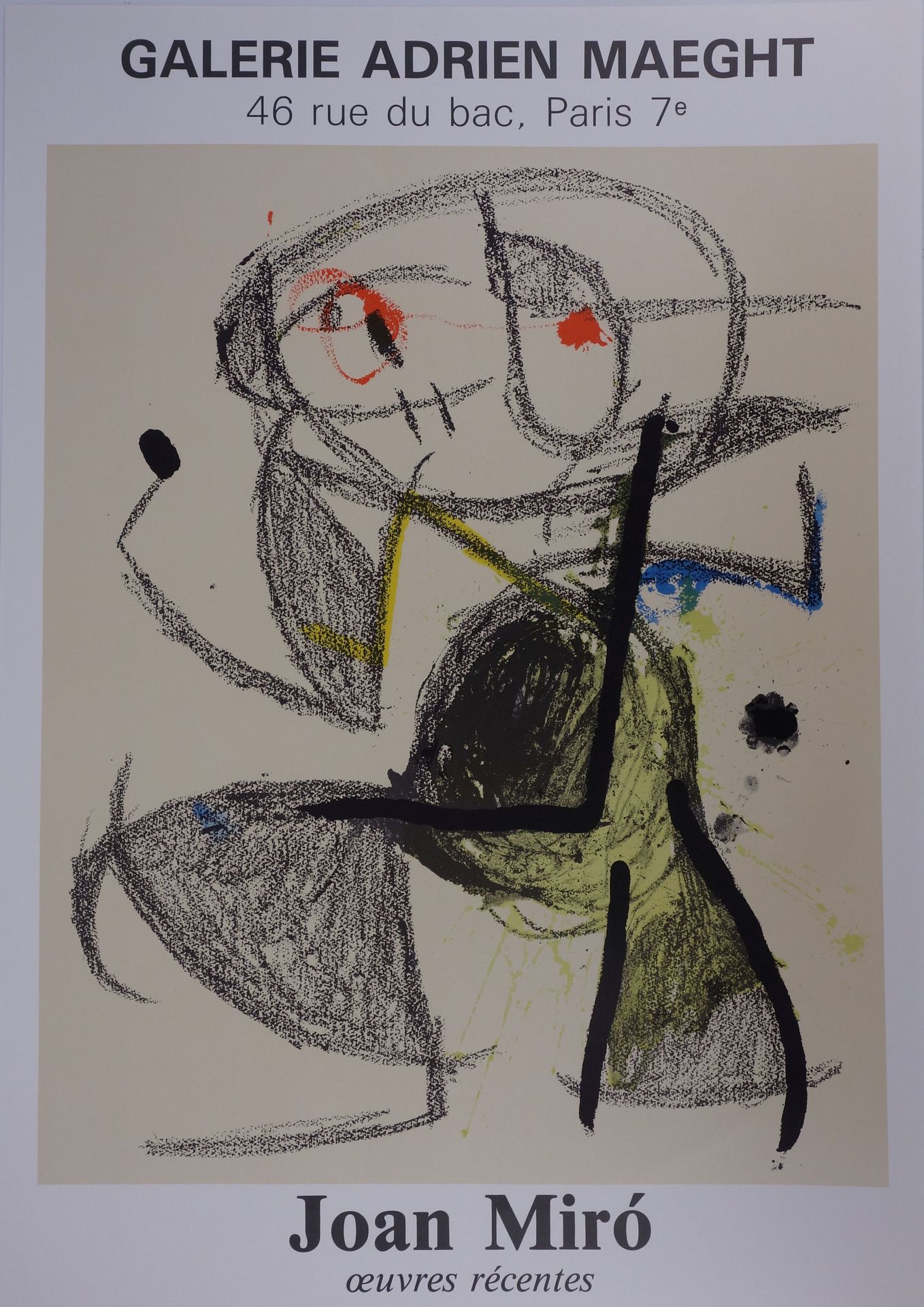 Joan Miro Joan Miro

Miro : Œuvres récentes

Affiche lithographique

82 x 57 cm &hellip;