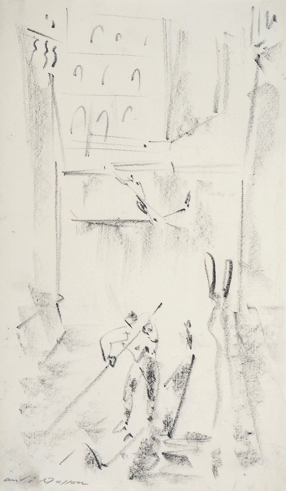 André MASSON André MASSON

威尼斯运河上的贡多拉人

原创粉彩画

用铅笔签名

纸上，32 x 18.5厘米

出处：Roger P&hellip;