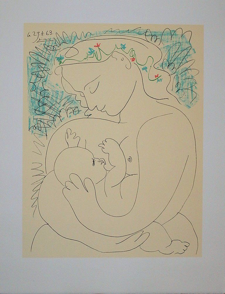 Pablo PICASSO Pablo PICASSO (after)

Maternity

Offset lithograph (printed tone &hellip;