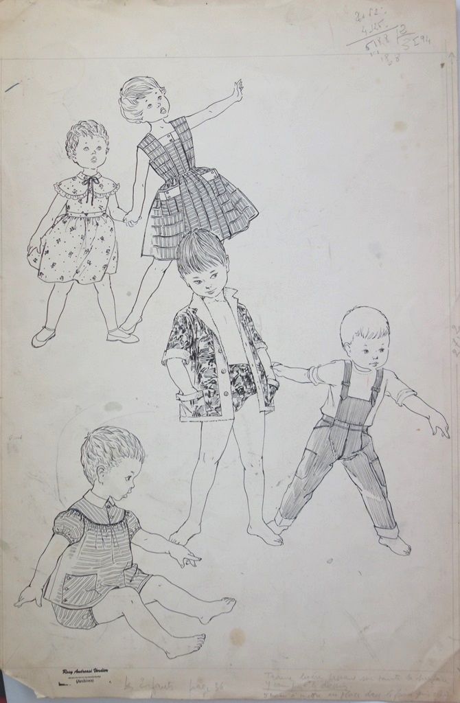 Rosy ANDREASI-VERDIER Rosy ANDREASI-VERDIER (1934-2015)

Dibujo de moda : Niños &hellip;