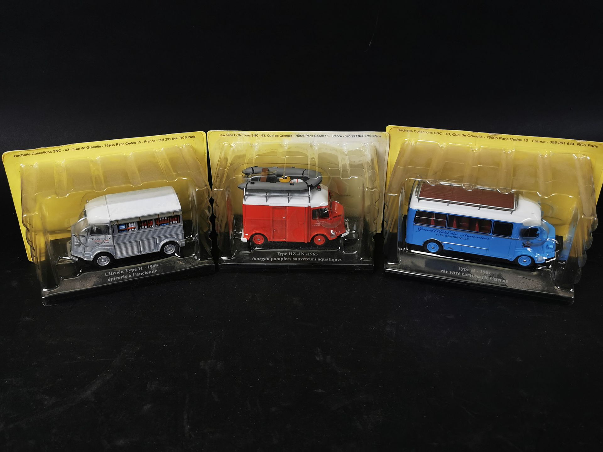 Null HACHETTE collection of 3 trucks (CITROEN) made in china